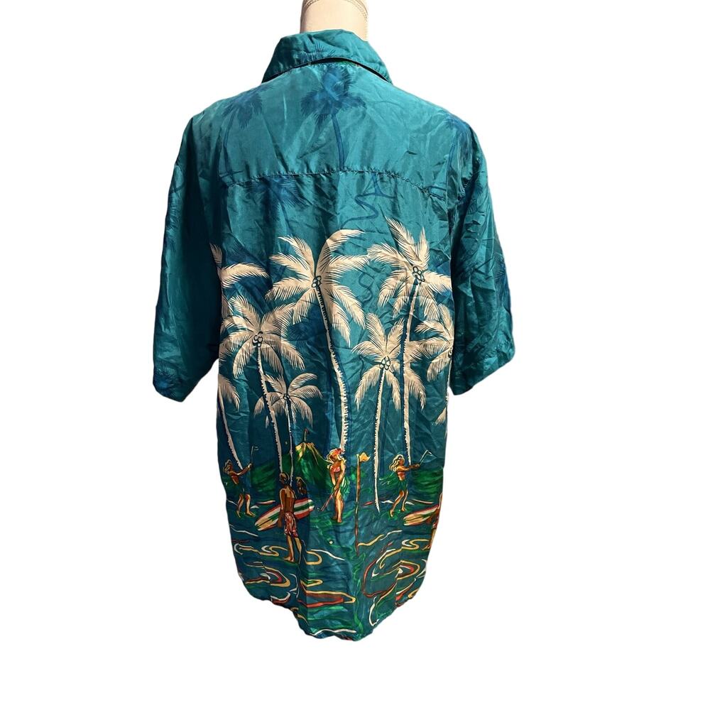 Vintage Silk Traders Hawaii Mens Small 100 percent silk